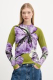 Desigual pulover ORQUIDEA LACROIX culoarea violet, light, 25WWJF42