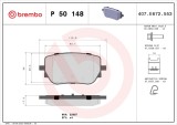 BREMBO P 50 148 PRIME LINE set placute frana,frana disc