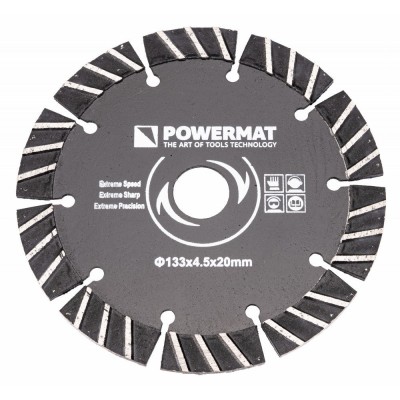 Lama diamantata pentru dispozitivul de perete 133x4,5x20, Powermat, PM-TDB-133 foto