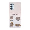 Husa compatibila cu Oppo A74 5G model Pusheen guide to lazy, Silicon, TPU, Viceversa, Transparent, Carcasa