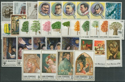 C5407 - San Marino 1979 - anul complet,timbre nestampilate MNH foto