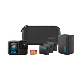 Bundle Camera video sport de actiune Gopro Hero13B Extended Power, 64GB MicroSD Card, 3 x baterii Enduro, incarcator baterii dual