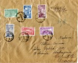 1939 , Lp 132 , Plic recomandat circulat Bucuresti ( 18.OCT.39 ) - Nice francat cu seria Ceferiada