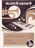 AS @ - PARTITURA - MUZICA USOARA - JOC DE COPII... - LAURENȚIU PROFETA, partitura pentru cor de copii pe 3 voci