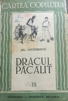 DRACUL PACALIT.POVESTI 1941 AL.IACOBESCU foto