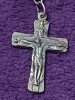Crucifix cu lant argintiu Vintage pt.gat,lant si crucifix vechi argintiu Superb