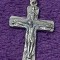 Crucifix cu lant argintiu Vintage pt.gat,lant si crucifix vechi argintiu Superb
