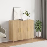 vidaXL Dulap, stejar sonoma, 90x34x80 cm, lemn compozit