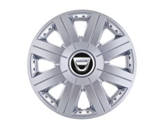 Set 4 capace roti Cosmos cromat R15, pentru gama auto Dacia