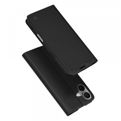 Husa pentru Apple iPhone 17, Techsuit, Magskin Book, Neagra foto