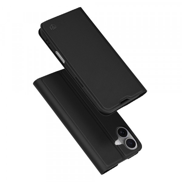 Husa pentru Apple iPhone 17, Techsuit, Magskin Book, Neagra