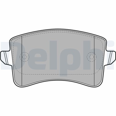 DELPHI LP2106 set placute frana,frana disc foto