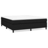 Cumpara ieftin Pat box spring cu saltea, negru, 180x200 cm, catifea