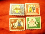 Serie RFG 1966 - Basme - Fratii Grimm ( VIII) , 4 valori, Nestampilat