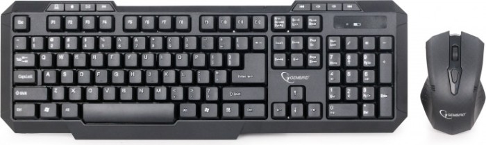 KIT wireless GEMBIRD, tastatura wireless multimedia 104 taste (+ 8 taste multimedia) + mouse wireless 1000dpi, 4 butoane, rotita scroll, black &quot;KBS-WM