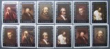 YEMEN - PICTURA- PORTRETE-Bordura AURIE-6 V.+6 V.Dant.,Nedant.MNH**. - YK 033
