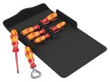 Set Șurubelnițe Izolate 1kVAC Phillips și Plate cu Etui, 7 Bucăți, Wera