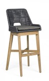 Cumpara ieftin Set 2 scaune bar natur gri Hesperia 49x57x112 cm