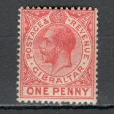 Gibraltar.1912 Regele George V filigran 2 1 buc. SG.6