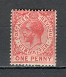 Gibraltar.1912 Regele George V filigran 2 1 buc. SG.6 foto