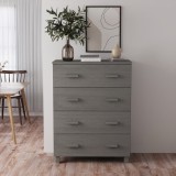 vidaXL Servantă &bdquo;HAMAR&rdquo;, gri deschis, 79x40x103,5 cm, lemn masiv pin