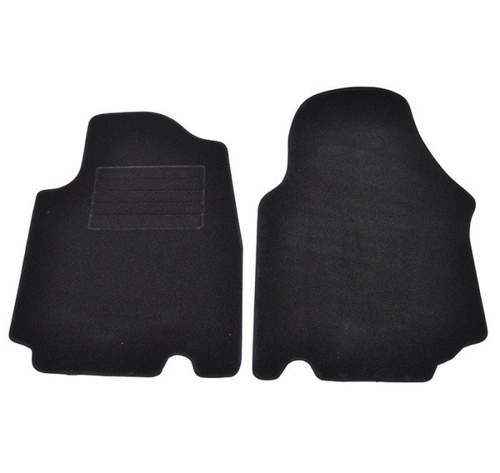 Covorase mocheta Opel Vivaro 2001-2014, Renault Trafic 2001-2014, Nissan Primastar 2002-2010, Negre, set de 2 bucati