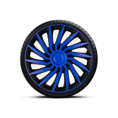 SET CAPACE ROTI 15` ALBASTRU-NEGRU CU INEL ALBASTRU KENDO foto