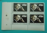 TIMBRE ROMANIA 1995 L.P. 1376 40 ANI GEORGE ENESCU BLOC DE 4 VALORI MNH, Nestampilat