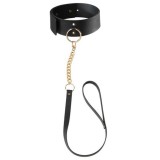 Bijoux Maze-Maze - Colier Negru cu Lesă-Poliuretan