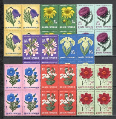 Romania.1970 Flori de stepa bloc 4 YR.447 foto