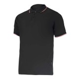 Tricou Bumbac Polo Subtire / Negru - 3xl