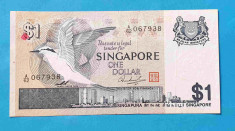 Bancnota veche Insulele Singapore 1 Dollar - UNC bancnota Necirculata SUPERBA foto