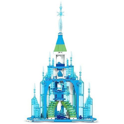 Set de blocuri de constructie Friends Frozen Castle pentru copii, 671 de piese pentru KIt creativ de ziua de nastere pentru fetite foto