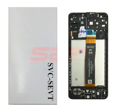 LCD+Touchscreen cu Rama Samsung Galaxy A13 5G / A136 BLACK Original Service Pack foto
