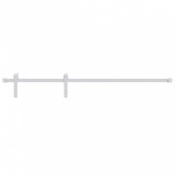 Cumpara ieftin Set feronerie pentru usi glisante, alb, 200 cm, otel