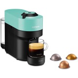 Espressor cu capsule Nespresso Krups Vertuo Pop XN920410, 1500 W, 0.56 L, Tehnologie Centrifuzie, 4 setari pentru capacitate, Aqua Mint