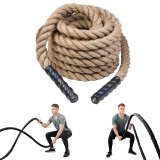 Franghie fitness inSPORTline WaveRope Base 15 m din sisal cu manere PVC
