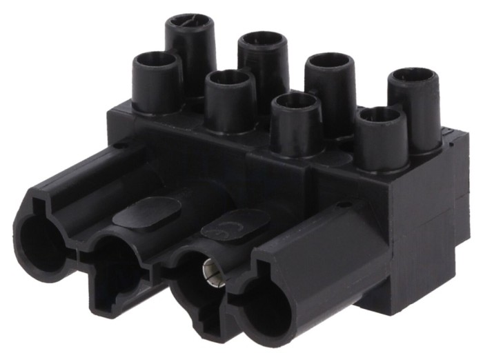 Conector mamă negru ST18 deconectabil