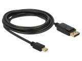 Cablu DisplayPort 1.2 - 3m, cu mufe DisplayPort și mini DisplayPort