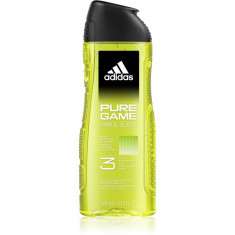 Adidas Pure Game gel de dus pentru față, corp și păr 3 in 1 pentru bărbați 400 ml