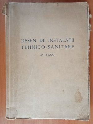 Desen de instalatii tehnico-sanitare. 43 planse foto