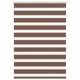 Jaluzea tip zebra maro latime tesatura 90,9 cm poliester