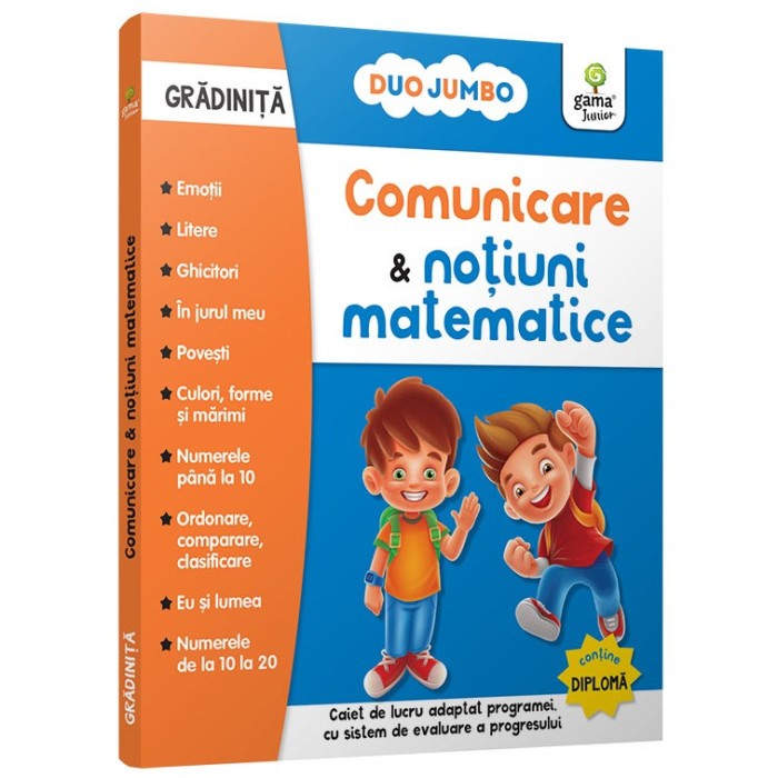 Comunicare si notiuni matematice gradinita