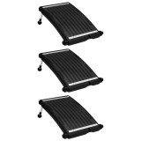 Panouri solare de incalzire piscina, 3 buc., 72,5x46 cm, curbat