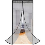 Plasa anti-insecte, cu inchidere magnetica, latime 100cm, inaltime 210cm, negru Household NewTrend