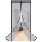 Plasa anti-insecte, cu inchidere magnetica, latime 100cm, inaltime 210cm, negru Household NewTrend