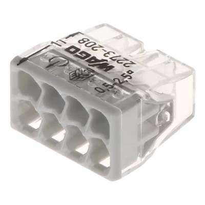 Conector compact de imbinare, 8 fire, max. 2.5 mm&amp;sup2; (50 buc.) - WAGO 2273-208 foto