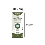 Separator orizontal Exacompta Forever, 105x240 mm, Carton reciclat 180 g/mp, Eticheta Blue-Angel, 100 buc/pachet, Albastru deschis