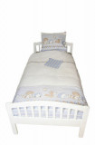 Lenjerie pat copii Odette Blue 100x14040x60 cm, KidsDecor