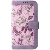 Husa tip carte cu stand, lila cu roz, pentru Apple iPhone 16 Pro